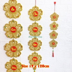 Dây liễng hoa mai vàng trang trí Tết chữ Chúc Mừng Năm Mới - An Khang Thịnh Vượng - Vạn Sự Như Ý