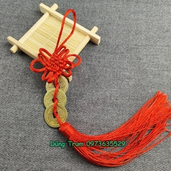 Dây đồng xu Ngũ Hoàng Giả Đồng kết hợp tua rua trang trí