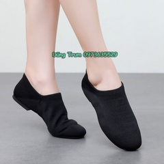 Giày Khiêu Vũ Không Dây Đế 2 Điểm Vải Dệt Thoáng Khí KV31