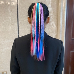 Tóc Giả Thắt Bím Đuôi Ngựa Có Chun Buộc, Tóc Highlight Tết Sẵn Đủ Các Màu Cho Bé