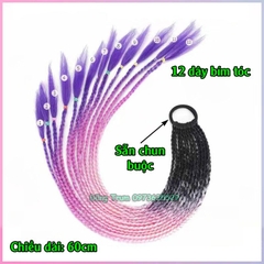 Tóc Giả Thắt Bính Highlight Phong Cách, Tóc Giả Tết Bím Đủ Các Màu Cho Nữ