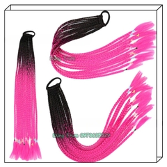 Tóc Giả Thắt Bính Highlight Phong Cách, Tóc Giả Tết Bím Đủ Các Màu Cho Nữ
