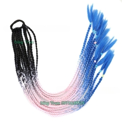 Tóc Giả Thắt Bính Highlight Phong Cách, Tóc Giả Tết Bím Đủ Các Màu Cho Nữ