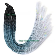 Tóc Giả Thắt Bính Highlight Phong Cách, Tóc Giả Tết Bím Đủ Các Màu Cho Nữ