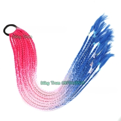 Tóc Giả Thắt Bính Highlight Phong Cách, Tóc Giả Tết Bím Đủ Các Màu Cho Nữ