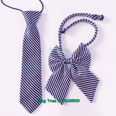 Cà Vạt Đồng Phục Học Sinh Và Nơ Đồng Phục Kẻ Sọc Cá Tính Cho Lớp Quay Chụp Kỷ Yếu