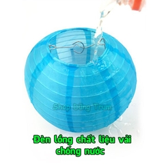 Đèn Lồng Vải Lụa Chống Nước Trang Trí Tết Trung Thu, Lồng Đèn Vải Lụa Tròn Decor Hàng Quán