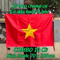 Sỉ Combo 10 Cờ Tổ Quốc chất vải Satanh chịu nắng mưa