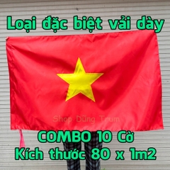 Sỉ Combo 10 Cờ Tổ Quốc chất vải Satanh chịu nắng mưa