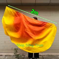 Cánh bán nguyệt lụa múa biểu diễn, cánh múa bán nguyệt kích thước 2 mét siêu đẹp