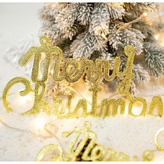 Chữ Merry Christmas trang trí Giáng Sinh phụ kiện MerryChristmas decor Noel