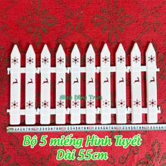 Hàng Rào Lắp Ghép Trang Trí Cây Thông Noel, Hàng Rào Giáng Sinh Decor Hàng Quán
