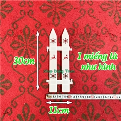 Hàng Rào Lắp Ghép Trang Trí Cây Thông Noel, Hàng Rào Giáng Sinh Decor Hàng Quán