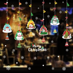 Decal NOEL 2025 trang trí Giáng Sinh 2 mặt hít tĩnh điện dán kính dễ gỡ không keo