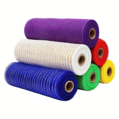 Cuộn ruy băng dài 9m trang trí Noel, cuộn duy băng lưới trang trí hoa làm nơ phụ kiện