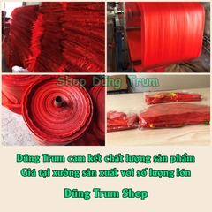 Sỉ COMBO 100 Đèn lồng tổ ong đỏ chất liệu nilong chống nước treo trang trí Tết siêu đẹp