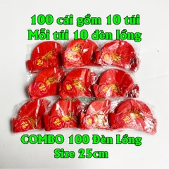 Sỉ COMBO 100 Đèn lồng tổ ong đỏ chất liệu nilong chống nước treo trang trí Tết siêu đẹp
