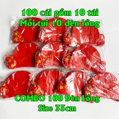 Sỉ COMBO 100 Đèn lồng tổ ong đỏ chất liệu nilong chống nước treo trang trí Tết siêu đẹp