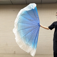 Quạt xương cá cỡ lớn nan 70cm tua 25cm, quạt dẻo múa biểu diễn