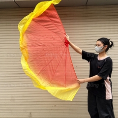 Quạt xương cá cỡ lớn nan 70cm tua 25cm, quạt dẻo múa biểu diễn