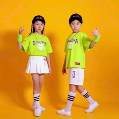 Trang Phục Nhảy Hiện Đại Aerobic Xanh Đỏ Siêu Đẹp