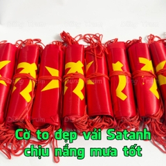Sỉ 10 Cuộn Cờ Dây Sao Đảng chất vải Satanh đẹp chịu nắng mưa treo trang trí Quốc Khánh 2/9