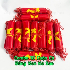 Sỉ 10 Cuộn Cờ Dây Sao Đảng chất vải Satanh đẹp chịu nắng mưa treo trang trí Quốc Khánh 2/9