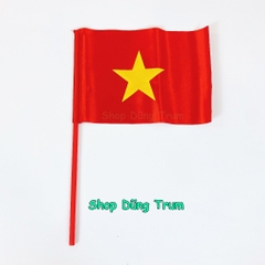 Combo 100 Cờ Vẫy Tổ Quốc vải phi bóng đẹp, cờ Tổ quốc cầm tay