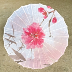 Ô Cổ Trang phong cách Nhật Bản trụ gỗ vải lụa trang trí biểu diễn siêu đẹp