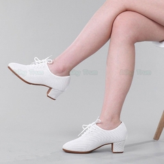 Giày khiêu vũ đế su liền cao 5cm với thiết kế lỗ thoáng khí thông thoáng nhẹ nhàng KV32