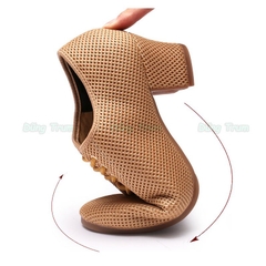 Giày khiêu vũ đế su liền cao 5cm với thiết kế lỗ thoáng khí thông thoáng nhẹ nhàng KV32