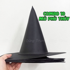 COMBO Sỉ 10 Mũ phù thủy Halloween hóa trang trang trí Halloween