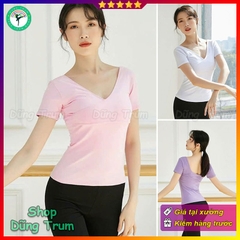 Áo múa bale người lớn chất cotton mềm mại thấm hút mồ hôi cực tốt