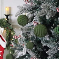 Set Châu Noel VIP 8cm To Đẹp Chất Liệu Nhung Decor Giáng Sinh cực đỉnh