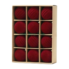 Set Châu Noel VIP 8cm To Đẹp Chất Liệu Nhung Decor Giáng Sinh cực đỉnh