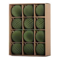 Set Châu Noel VIP 8cm To Đẹp Chất Liệu Nhung Decor Giáng Sinh cực đỉnh