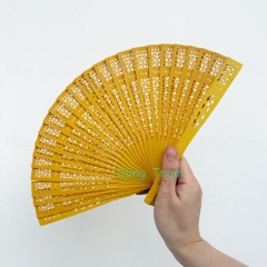 Quạt gỗ trang trí Tết, quạt trang trí oản giỏ quà