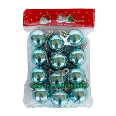 Set 12 quả Châu trang trí Noel đường kính 3cm đủ màu sắc Decor siêu xinh
