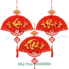 [Tặng Móc Treo] Dải chữ đỏ Tết Phúc Lộc Thọ treo trang trí Tết decor siêu đẹp 2024