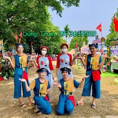 Trang Phục Đồng Giao Biểu Diễn Họa Tiết Vinh Hoa Siêu Đẹp