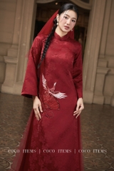 # Gấm Nổi Thêu Hạc