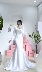 Đầm Cổ Vuông Đuôi Cá #DH0024