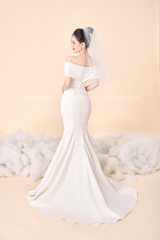 Đầm LV Xếp Ly Đuôi Cá #DH0004