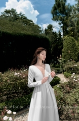 Đầm xẻ ngực tay dài #DH0049