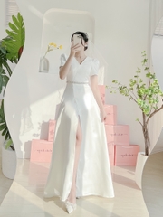 Đầm Hoa Đá Tay Ngắn #DH0013