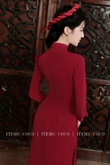 Áo dài Cổ V