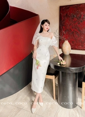Lệch vai đính đá cao cấp DN0002