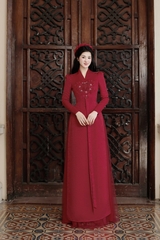 Áo dài Cổ V