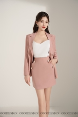 Vest Hồng chân váy #V0058