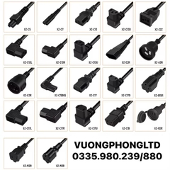 Dây nguồn IEC tiết diện 3x0.75mm2, 2 chấu, C13, dài 1.5 mét PVC